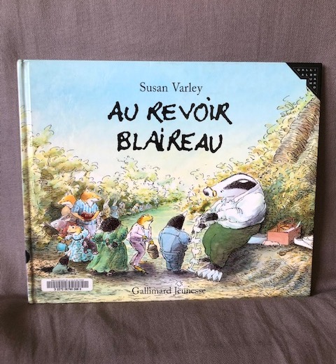 au revoir Blaireau couverture