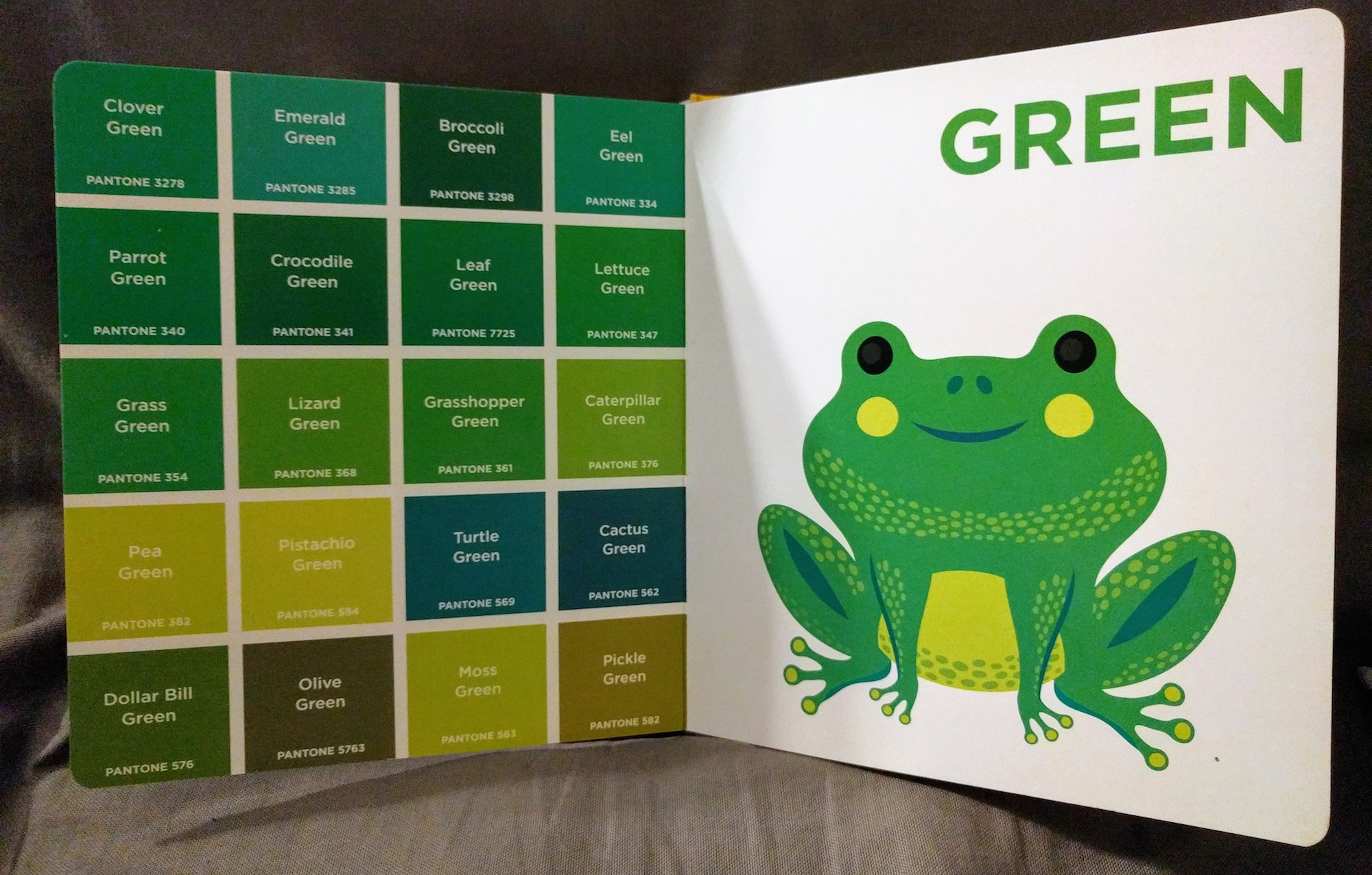 colors pantone frog