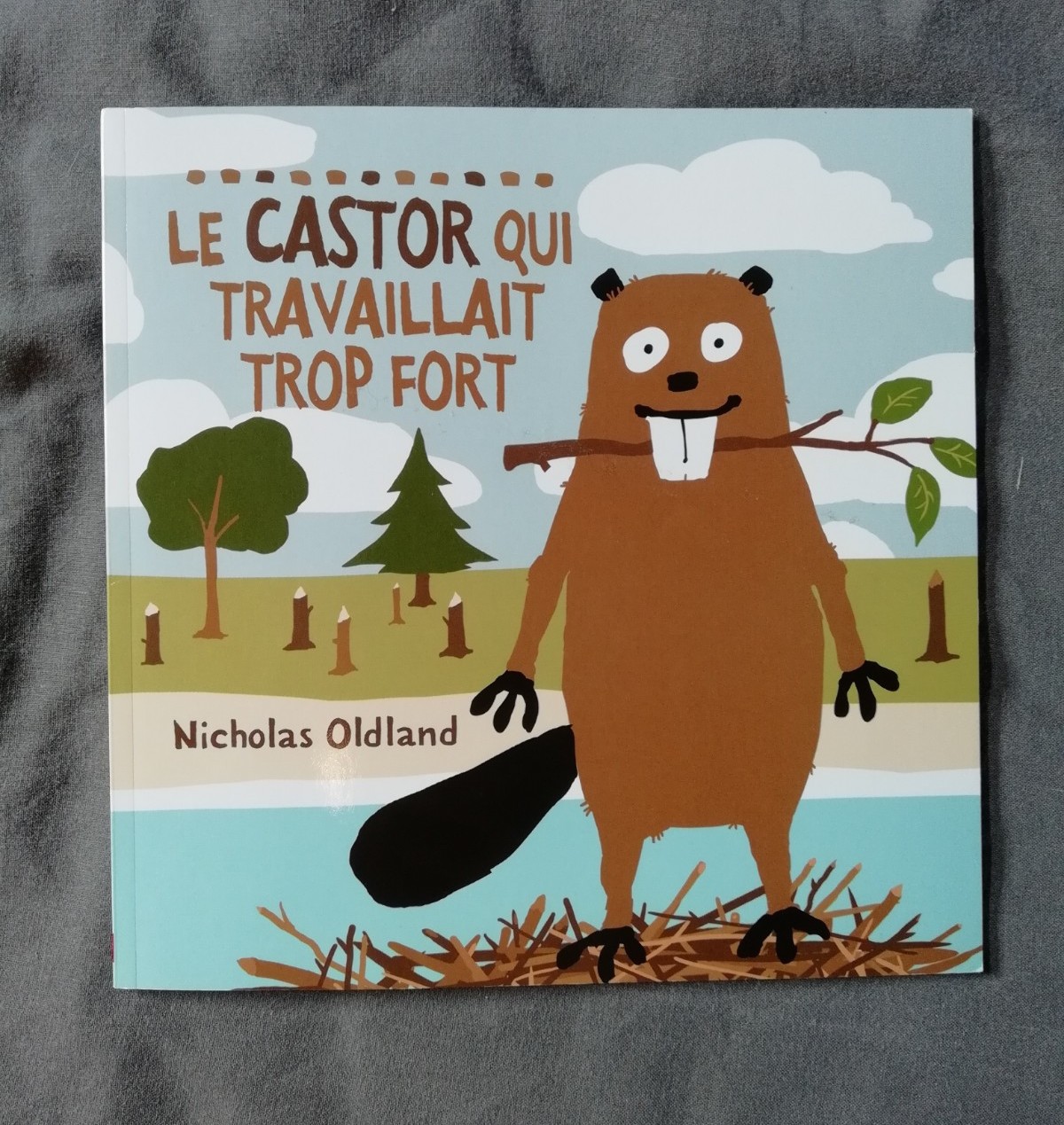le castor qui travaillait trop fort couverture