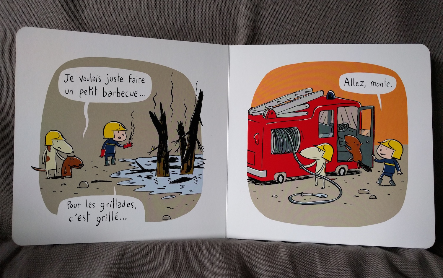 page bonjour pompier